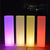 Uppladdningsbar golvlampa LED fyrkantig 80 cm