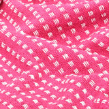 Filt bomull fyrkanter 125x150 cm rosa