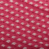 Filt bomull fyrkanter 125x150 cm rosa