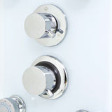 Duschpanel glas 25x44,6x130 cm vit
