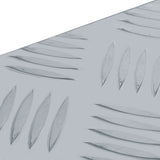 Förvaringslåda aluminium 80x30x35 cm silver