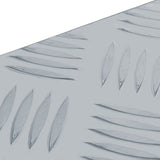 Förvaringslåda aluminium 110,5x38,5x40 cm silver