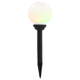 Sollampa LED set 4 st sfäriska 15 cm RGB