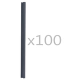 Klämmor för insynsskydd 100 st PVC antracit