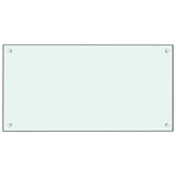Stänkskydd vit 80x40 cm härdat glas