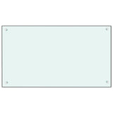 Stänkskydd vit 90x50 cm härdat glas