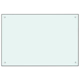 Stänkskydd vit 90x60 cm härdat glas