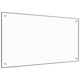 Stänkskydd transparent 90x50 cm härdat glas