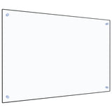 Stänkskydd transparent 90x60 cm härdat glas