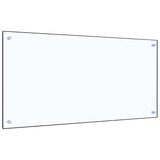 Stänkskydd transparent 100x50 cm härdat glas