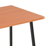Skrivbord med hyllenhet svart och brun 102x50x117 cm