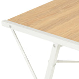 Skrivbord med hylla vit och ek 116x50x93 cm