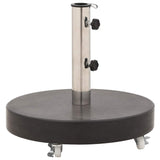 Parasollfot granit 30 kg rund svart