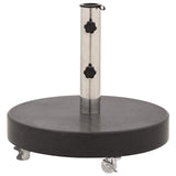 Parasollfot granit 30 kg rund svart