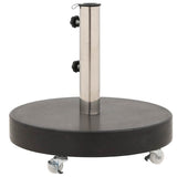 Parasollfot granit 30 kg rund svart