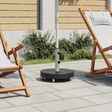 Parasollfot granit 30 kg rund svart
