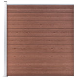 Staketpanel WPC 175x186 cm brun