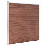 Staketpanel WPC 175x186 cm brun