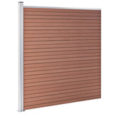 Staketpanel WPC 175x186 cm brun