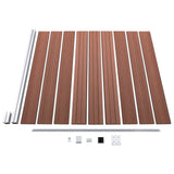 Staketpanel WPC 175x186 cm brun