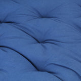 Dyna till pallsoffa bomull 120x80x10 cm ljusblå