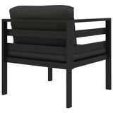 Hörnsits till modulsoffa 1 st med dynor aluminium antracit