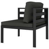 Hörnsits till modulsoffa 1 st med dynor aluminium antracit