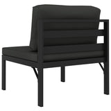 Mittensits till modulsoffa med dynor aluminium antracit