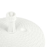 Parasollfot sand/vattenfylld 20 L vit plastrotting