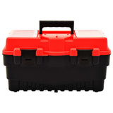 Verktygslåda plast 462x256x242 mm röd