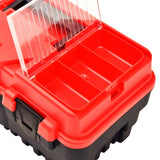 Verktygslåda plast 462x256x242 mm röd