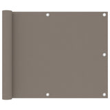 Balkongskärm taupe 75x300 cm oxfordtyg