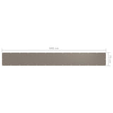 Balkongskärm taupe 75x600 cm oxfordtyg