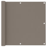 Balkongskärm taupe 90x400 cm oxfordtyg