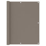 Balkongskärm taupe 120x500 cm oxfordtyg