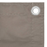 Balkongskärm taupe 120x500 cm oxfordtyg