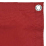 Balkongskärm röd 75x300 cm oxfordtyg