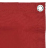 Balkongskärm röd 90x300 cm oxfordtyg