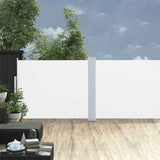 Infällbar sidomarkis 140x1200 cm gräddvit