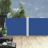 Infällbar sidomarkis 170x1200 cm blå