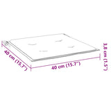 Stolsdynor 2 st taupe 40x40x4 cm oxfordtyg