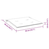 Stolsdynor 6 st antracit 50x50x4 cm oxfordtyg