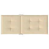Stolsdynor 6 st beige 120x50x3 cm tyg