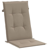 Stolsdynor 6 st taupe 120x50x3 cm tyg