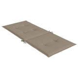 Stolsdynor 6 st taupe 120x50x3 cm tyg