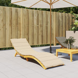 Solsängsdyna beige 200x50x3 cm oxfordtyg