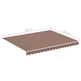 Markisväv vinröd 3x2,5 m