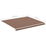 Markisväv brun 4x3,5 m