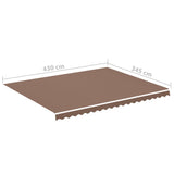 Markisväv brun 4,5x3,5 m