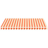 Markisväv gul och orange 3,5x2,5 m